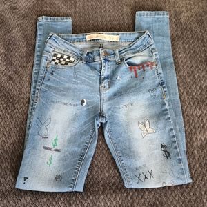 Zara Trafaluc Demin Blue Jeans Size 4
